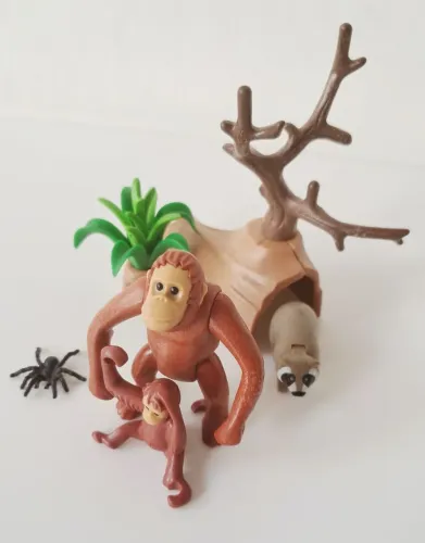 Playmobil Orangotangos Guaxinim e Acessórios (Preço Negociável Levando + Peças)