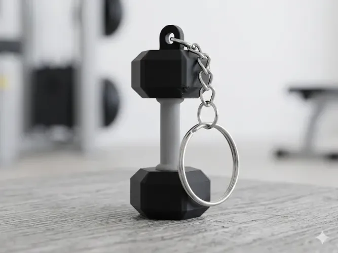 2 Chaveiro Halter Musculação Premium - Motivação no Seu Bolso