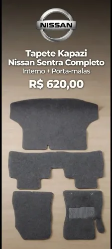 Tapete Automotivo Kapazi Nissan Sentra