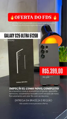 GALAXY S25 ULTRA 512GB - seminovo 