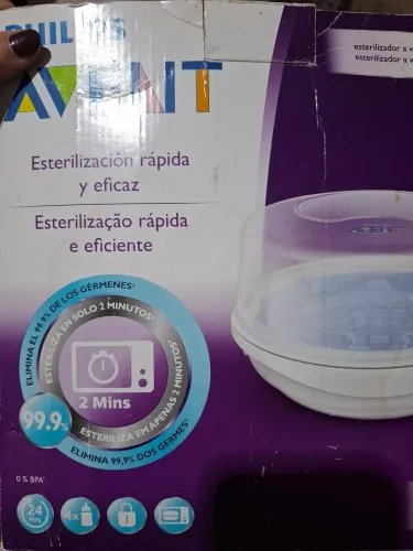 Esterilizador de micro-ondas para mamadeira e utensílios do bebê