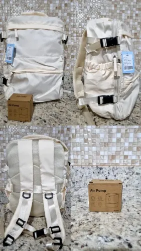 Mochila com Compressão a Vácuo.