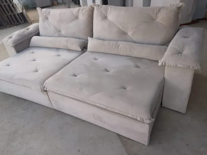 Promoção Sofa retratil bege 2,90m novo
