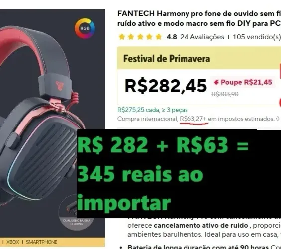 Headset Fantech Harmony PRO 7.1