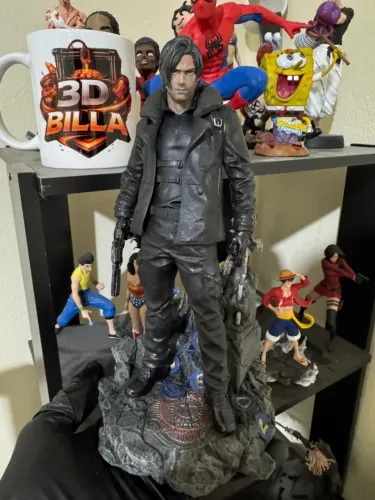 Leon S. Kennedy Resident Evil 9 Requiem Action figure Estatua colecionaveis 22 cm