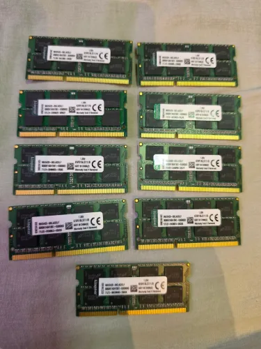 7 pentes de Memória DDR3L 1600 8GB