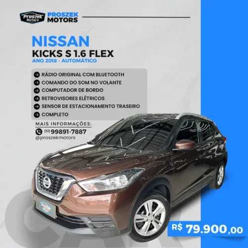 Nissan Kicks S 1.6 16V Flex 5P Aut. 2018