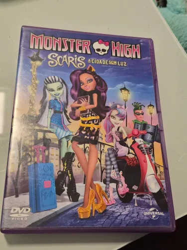 DVD monster high Scaris a cidade sem luz ou dois filmes