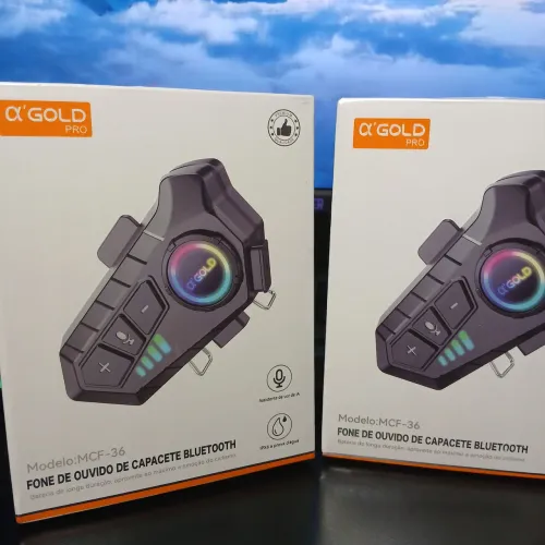 Fone Bluetooth para Capacete A'GOLD PRO