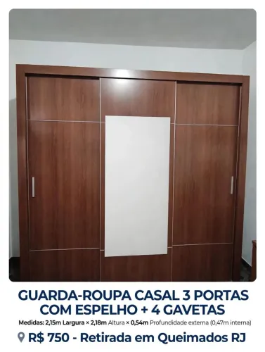 Guarda roupa de 3 porta