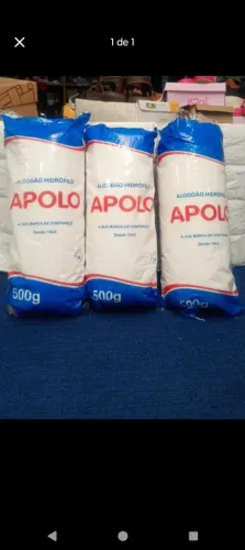 Kit com 3 algodão hidrófilo apolo em rolo 500g cada