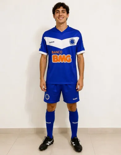 Camisa Cruzeiro MG Olympikus Futebol 2011 BMG Futebol