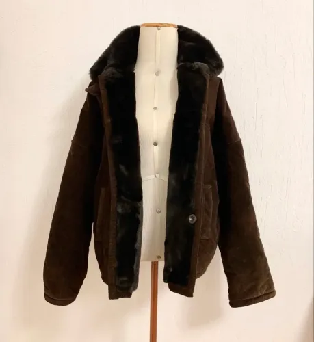 jaqueta em couro americana para frio extremo da jones new york feminina
