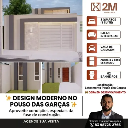 CASA À VENDA | BAIRRO POUSO DAS GARÇAS GUARABIRA/PB
