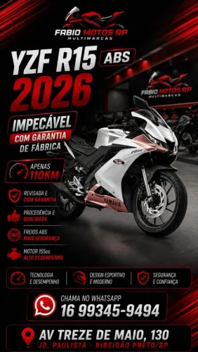 Yamaha YZF R15 / Ano: 2026