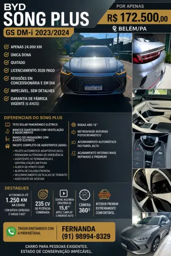 BYD Song Plus 1.5 16V Aut. (hibrido) 2024