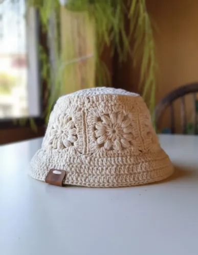 Bucket chapéu em crochê 