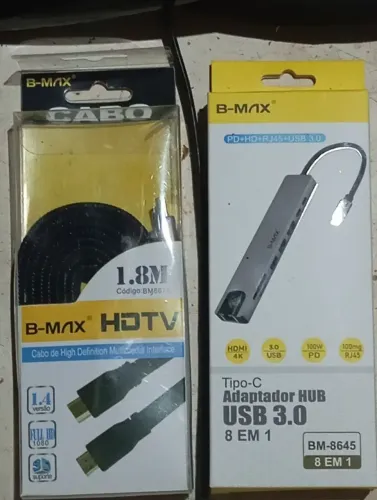 Hub Usb C + Cabo HDMI