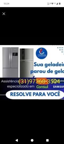 Geladeira freezer frigobar consertamos no local 