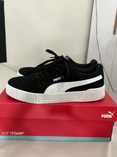 Tênis Puma Carina BDP - Preto e Branco - Original (Estado de Novo) 38/39