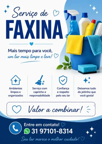 Faço faxina 