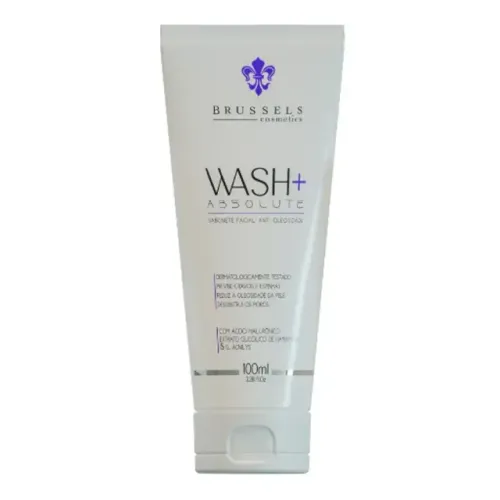 Sabonete Facial Brussels Cosmetics Wash + Absolute Anti Oleosidade 100ml
