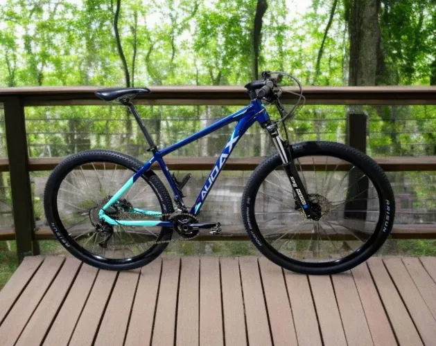 BIKE AUDAX TAM.17 18V FREIO HIDRÁULICO TODA ALÍVIO COM EIXO BOOST. NOVINHA!