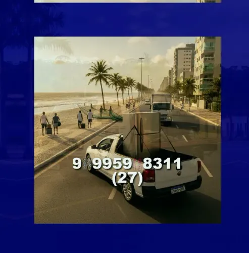 Frete para Vila Velha, Itapoã e Praia da Costa! Melhor preço e agilidade!