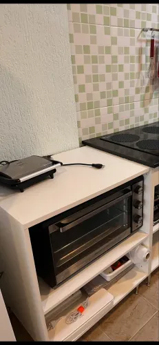 SUPORTE PARA FORNINHO EM MDF BRANCO RESISTENTE