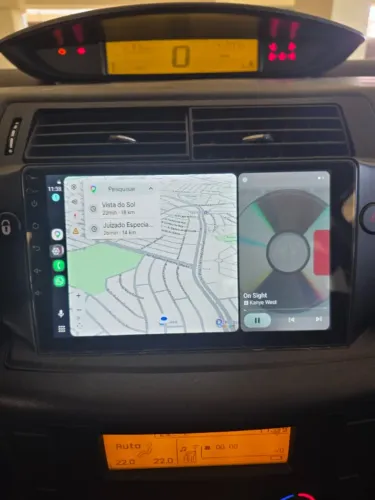 Central multimidia C4 Pallas / hatch / VTR Android Auto e Apple Car Play sem fio