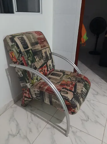 Poltronas duplas em alumínio 