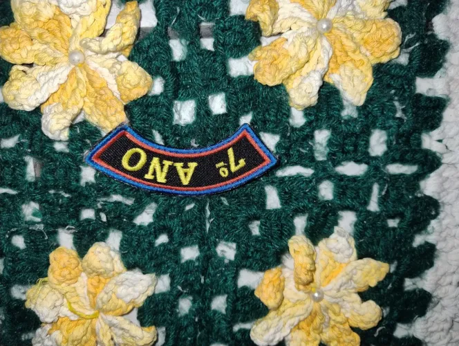 Divisa com brasão do 7° ano/série para colégios militares com velcro