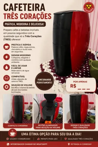 Cafeteira três corações