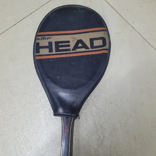 Raquete tenis antiga madeira