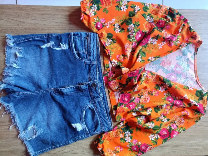 Bazar shorts tamanho 42 cropped tamanhos M