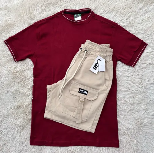 Kit Camisa Suedine e Bermuda Cargo