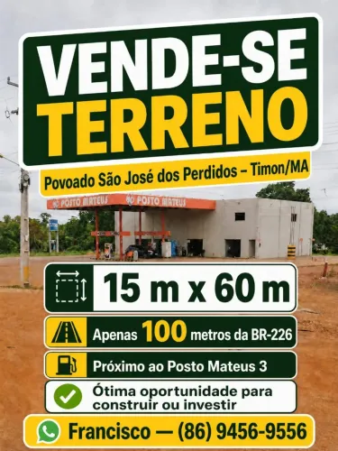 Terreno em Timon - interior São José dos Perdidos