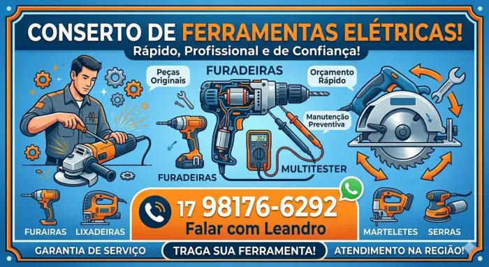 Conserto ferramentas elétrica