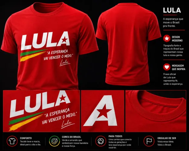 Camisas Lula