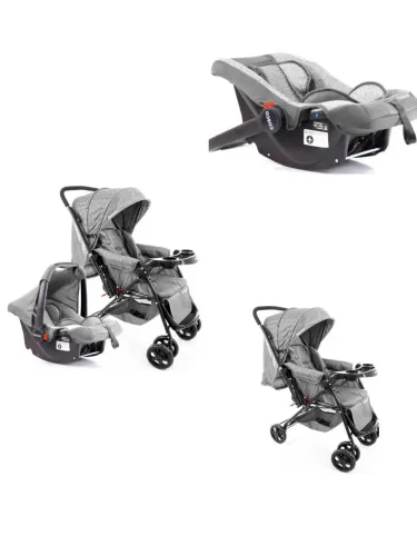 Carrinho com bebê conforto Cosco Reverse