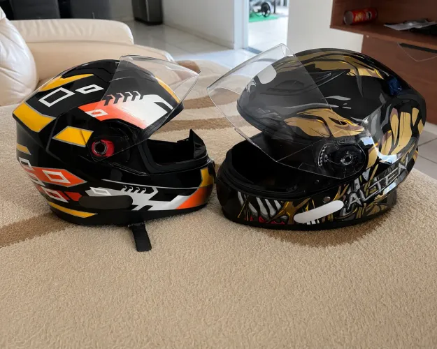 Capacete Honda e Alien, terceiro capacete gratuito.