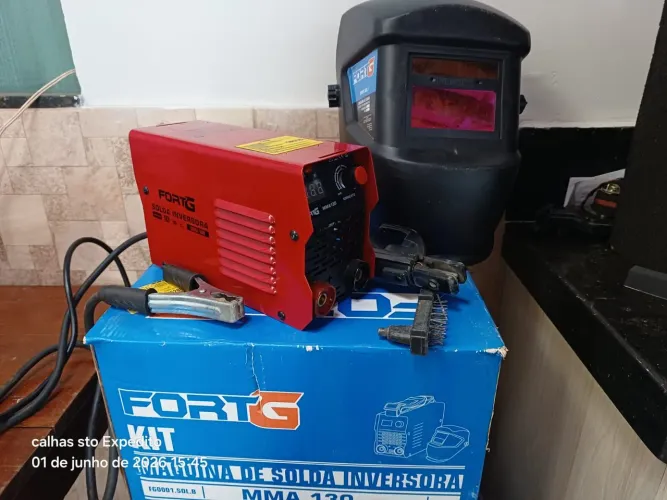 Máquina solda inversora 130 MMA bivolt 