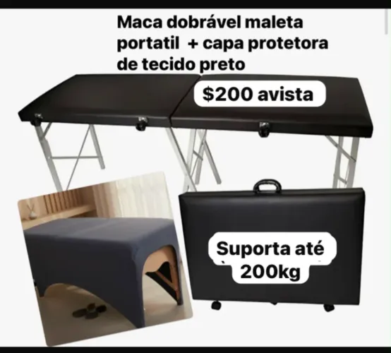 Maca dobrável maleta portátil
