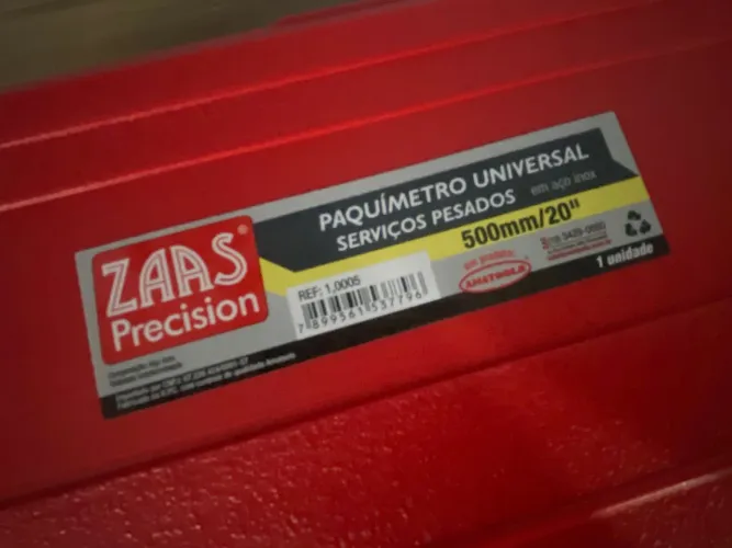 Paquímetro universal 500 MM/20" Zaas Precision INOX novo na caixa 