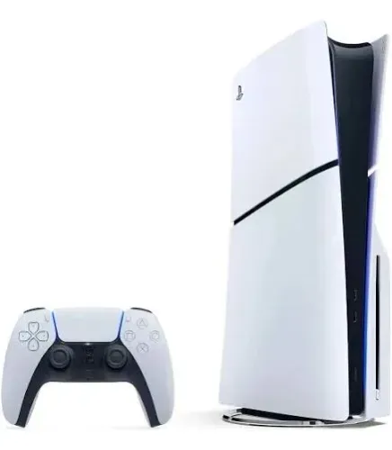 Ps5 Slim com leitor e 2 controles e 4 jogos