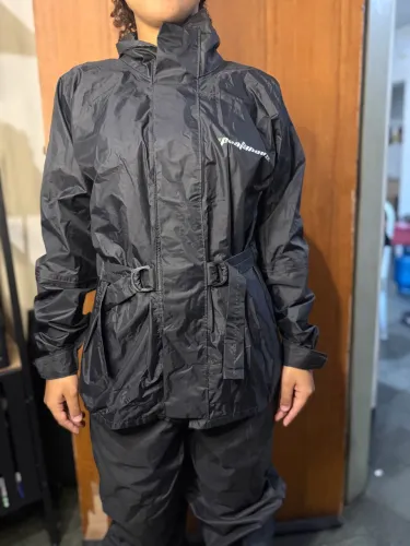 Capa De Chuva Pantaneiro Luxo Feminina Tamanho P Preta