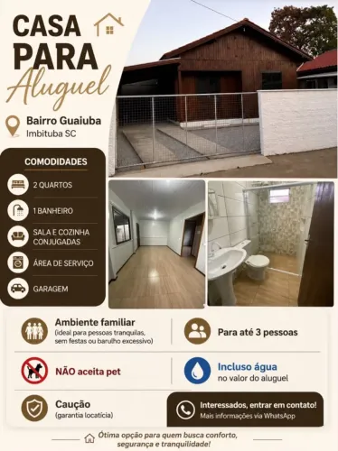 Alugo casa