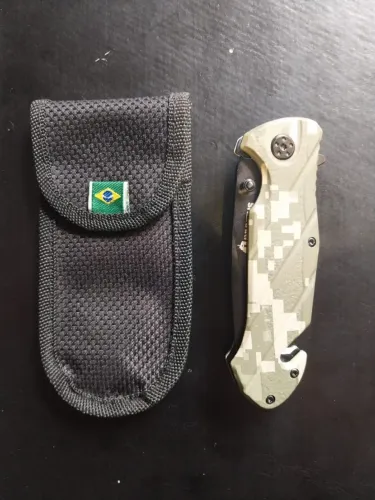 Canivete Squad Invictus Tático Camuflado