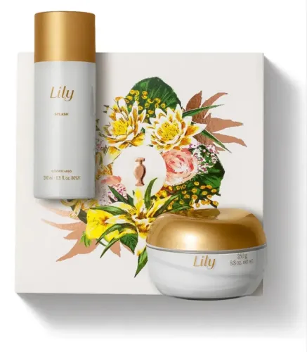Lily Combo Lily: Body Splash 200ml + Refil Creme Acetinado 250g.