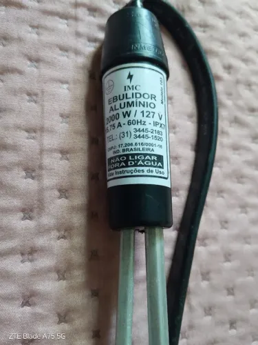 Aquecedor Ebulidor "rabo quente" alumínio 2000w/127v